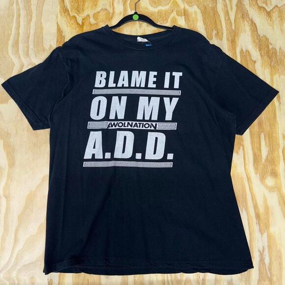 SAIL "blame it on my ADD" awol nation 2010's band t-shirt - Picture 1 of 4